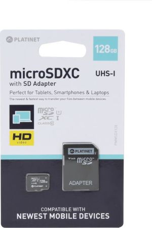 Karta Platinet Pro MicroSDXC 128 GB Class 10 UHS-I/U3 A1  (PMMSDX128UIII) 2
