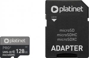 Karta Platinet Pro MicroSDXC 128 GB Class 10 UHS-I/U3 A1  (PMMSDX128UIII) 1