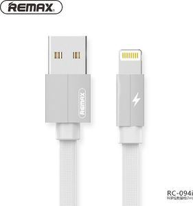 Kabel USB Partner Tele.com USB-A - Lightning 2 m Biały (RC-094i 2M white) 1