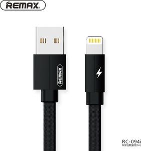 Kabel USB Partner Tele.com USB-A - Lightning 2 m Czarny (RC-094i 2M black) 1