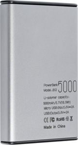 Powerbank Puridea S12 5000mAh Srebrny 1