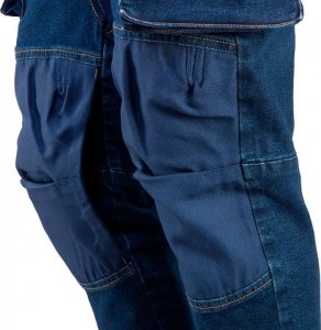 Neo Spodnie robocze DENIM, wzmocnienia na kolanach, rozmiar XXL 5