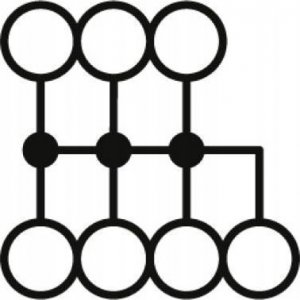 Phoenix Contact Blok rozdzielczy PTFIX 10/6X4-NS35A BU 3273726 2