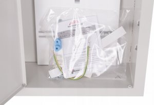 Sabaj Rozdzielnia RL 12E pod licznik elektroniczny, z zamkiem i szybą, RAL 9003 IP31 RL 12E ZSZ 2-083E 5