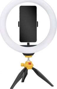 Lampa pierścieniowa Kodak LED Ring Light Selphie 10 SL001 + Statyw Pilot Czarny 6