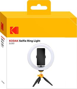 Lampa pierścieniowa Kodak LED Ring Light Selphie 10 SL001 + Statyw Pilot Czarny 10