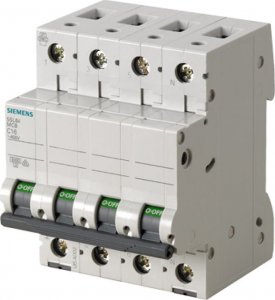 Siemens Wyłącznik nadprądowy 3+N B 16A 6kA AC 5SL6616-6 1