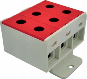Incobex Złączka szynowa 3-torowa 35mm2 czerwona ZGX-3x35 czerwona ENE-00181 1