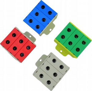 Incobex Złączka szynowa 3-torowa 35mm2 czerwona ZGX-3x35 czerwona ENE-00181 3