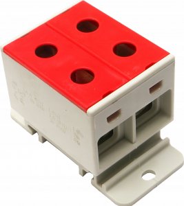 Incobex Złączka szynowa 2-torowa 35mm2 czerwona ZGX-2x35 czerwona ENE-00170 1