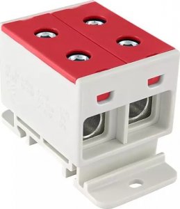 Incobex Złączka szynowa 2-torowa 35mm2 czerwona ZGX-2x35 czerwona ENE-00170 7