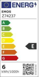 Emos Żarówka LED Filament Mini Globe 6W E14 Ciepła Biel (Z74237) 2