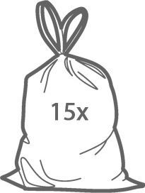 Tescoma Worki na odpady z taśmą ściągającą CLEAN KIT 40 l, 15 szt. Tescoma uniwersalny 3