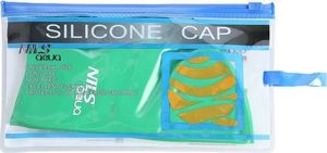 Nils Extreme JEDNOKOLOROWY SH86 ZIELONY CZEPEK SILIKONOWY NILS AQUA 3