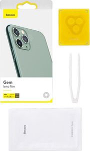 Baseus Folia ochronna 0.25mm na obiektyw Baseus Gem Camera Lens Protective Film do iPhone 12 Pro / iPhone 12 Pro Max (2 sztuki) 15