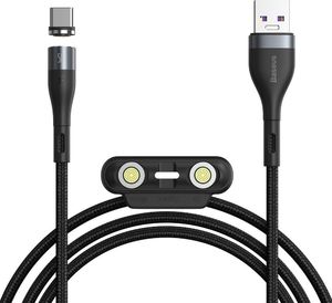 Kabel USB Baseus USB-A - USB-C + microUSB + Lightning 1 m Szary (CA1T3-BG1) 1