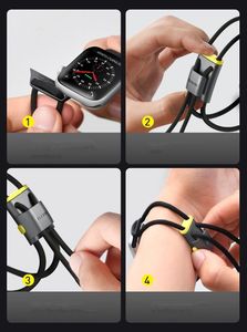 Baseus Pasek Baseus Lets Go do Apple Watch 3/4/5 42 mm / 44 mm (szaro-żółty) 20
