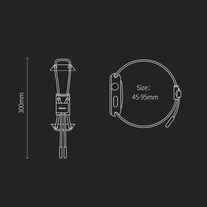 Baseus Pasek Baseus Lets Go do Apple Watch 3/4/5 42 mm / 44 mm (szaro-żółty) 21