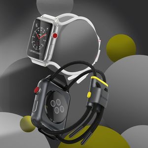 Baseus Pasek Baseus Lets Go do Apple Watch 3/4/5 42 mm / 44 mm (szaro-żółty) 10