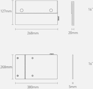 Etui Baseus Folding 16" Biały 22