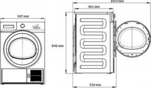 Suszarka do ubrań Beko DF7434XRA 3