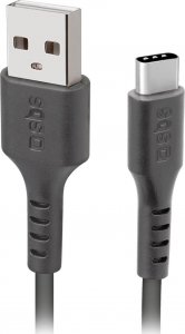 Kabel USB SBS Mobile USB-A - USB-C 2 m Czarny 1