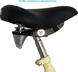 Enero Rower 3-kołowy 24" rehabilitacyjny 6-biegowy waniliowy 9