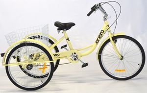 Enero  Rower 3-kołowy 24" rehabilitacyjny waniliowy 15