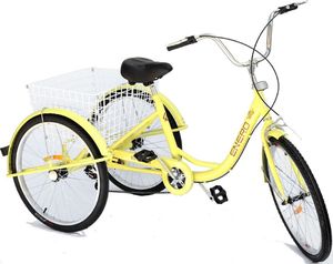 Enero  Rower 3-kołowy 24" rehabilitacyjny waniliowy 2