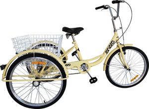 Enero  Rower 3-kołowy 24" rehabilitacyjny waniliowy 7