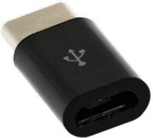 Adapter USB Sbox USB-C - MicroUSB Czarny  (308-uniw) 2