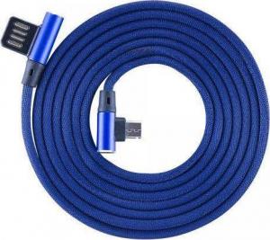 Kabel USB Sbox Thunderbolt - microUSB 1.5 m Niebieski (277-uniw) 1