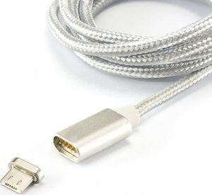 Kabel USB Sbox USB-A - microUSB 1 m Srebrny (279-uniw) 1