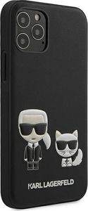 Karl Lagerfeld Etui Karl Lagerfeld KLHCP12MPCUSKCBK Apple iPhone 12/12 Pro czarny/black hardcase Ikonik Karl & Choupette 4
