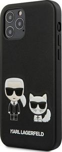 Karl Lagerfeld Etui Karl Lagerfeld KLHCP12LPCUSKCBK Apple iPhone 12 Pro Max czarny/black hardcase Ikonik Karl & Choupette 2