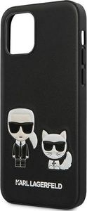 Karl Lagerfeld Etui Karl Lagerfeld KLHCP12LPCUSKCBK Apple iPhone 12 Pro Max czarny/black hardcase Ikonik Karl & Choupette 7