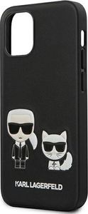 Karl Lagerfeld Etui Karl Lagerfeld KLHCP12SPCUSKCBK Apple iPhone 12 mini czarny/black hardcase Ikonik Karl & Choupette 7