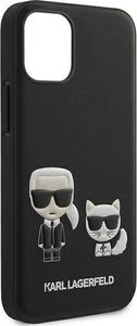 Karl Lagerfeld Etui Karl Lagerfeld KLHCP12SPCUSKCBK Apple iPhone 12 mini czarny/black hardcase Ikonik Karl & Choupette 9
