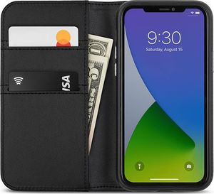 Moshi Etui Moshi Overture 2w1 Apple iPhone 12/12 Pro z kieszeniami na karty + stand up (system SnapTo) (Jet Black) 3