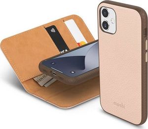 Moshi Etui Moshi Overture 2w1 Apple iPhone 12 mini z kieszeniami na karty + stand up (system SnapTo) (Luna Pink) 6