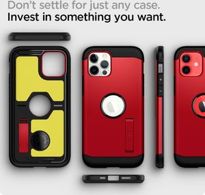 Spigen Etui Spigen Tough Armor Apple iPhone 12/12 Pro Red 12