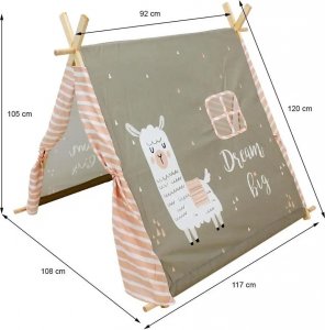 ASJ Commerce Namiot tipi wigwam dla dzieci domek teepee niebieski 5