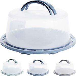 ASJ Commerce Pojemnik na tort ciasto tortownica - niebieski 2