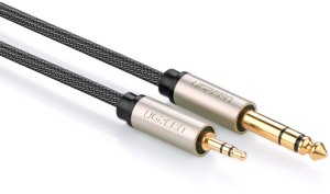 Kabel Ugreen Jack 3.5mm - Jack 6.3mm 2m szary (10628) 2