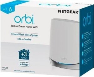 Router NETGEAR Netgear RBS750 Orbi Tri-Band Mesh WiFi 6 Satellite AX4200 (RBS750-100EUS) - 40-48-7764 7