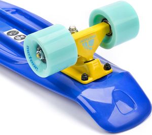 Deskorolka Meteor Deskorolka Meteor plastikowa niebiesko-błękitno-żółta 22629 2