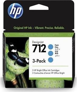 Tusz HP HP Atrament 712 3-Pack 29-ml Cyan DesignJet Ink 1