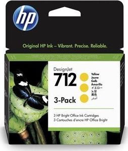 Tusz HP HP Atrament 712 3-Pack 29-ml Yellow DesignJet Ink 1