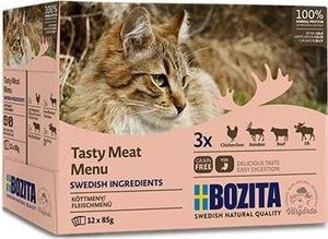 Bozita BOZITA KOT sasz.12*85g GAL MIX MIĘSNYCH KAWAŁKÓW /8 1