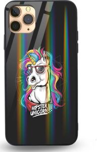 Mojworld Etui na Apple iPhone 11 Pro - Rainbow Case - Hipster Unicorn 1